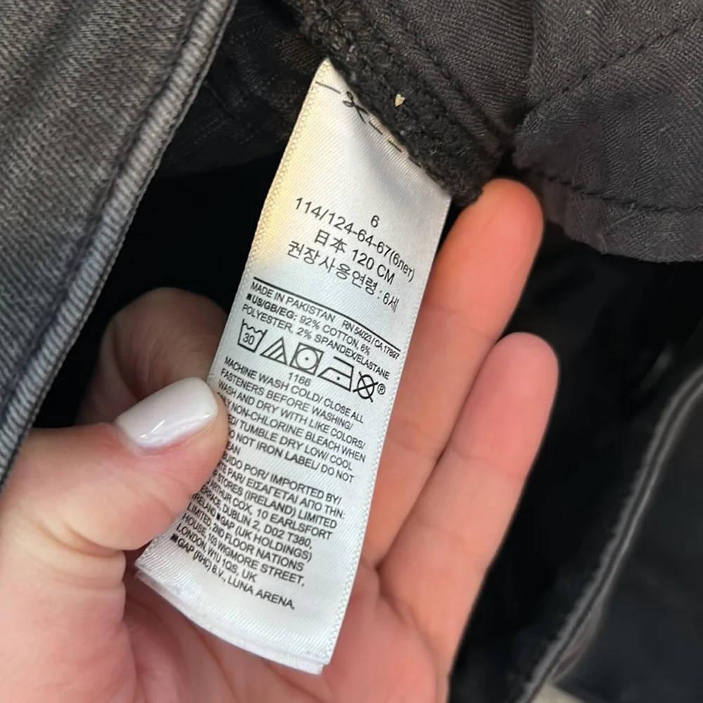 GAP Kids Super Skinny Black Jeans, 6